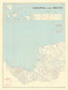 Sarawak & Brunei Sheet A. Borneo. Malayan Emergency map. Malaysia 1964 old