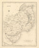 COUNTY DOWN antique map for LEWIS by CREIGHTON & DOWER - Ulster 1837 old