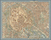 Braunschweig Brunswick pictorial bird's eye view city plan #10 BOLLMANN 1954 map