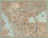 Hamburg pictorial bird's eye view city plan #20 by Hermann Bollmann 1958 map