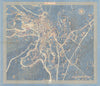 Bethlehem pictorial bird's eye view city plan. Israel. #104. BOLLMANN 1970 map