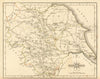 Antique county map of YORKSHIRE by JOHN CARY 1793 old plan chart