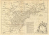 A map of the British and French Settlements in North America. LODGE 1755