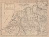 Seat of War in the Circle of Westphalia. Netherlands Germany. GENTS MAG 1757 map