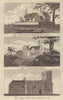 Views of former Leythorne House Sussex. St Nicholas church, Marston, Oxford 1799