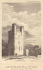 North west view of the remains of the keep of Helmsley Castle, Yorkshire 1808