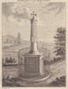 View of the 1796 Cardington Cross, Bedfordshire. Replaced 1837 1797 old print