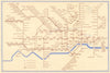 LONDON UNDERGROUND tube map plan diagram. Northern Heights SCHLEGER/ZERO #1 1941