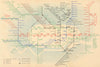 LONDON UNDERGROUND tube plan map diagram. Northern Heights SCHLEGER/ZERO #2 1938