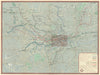 London Transport Underground Railway map #1 1938 old vintage plan chart