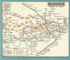 LONDON UNDERGROUND tube map plan diagram. STINGEMORE 1928 old vintage