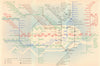 LONDON UNDERGROUND tube map plan diagram. Northern Heights SCHLEGER/ZERO #1 1939