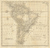 A Map of South America, drawn from the Latest & Best Authorities. LODGE 1780