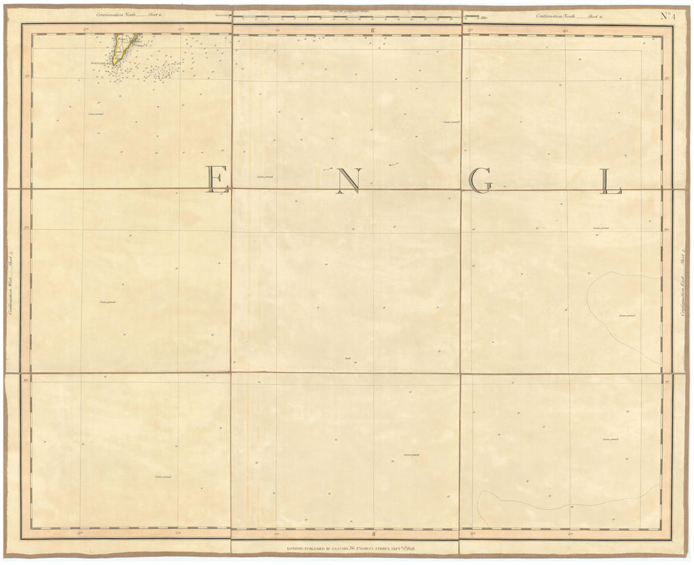 PORTLAND BILL & THE SHAMBLES, Dorset. English Channel. CARY 1832 old map