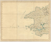 PEMBROKESHIRE COAST. Milford Haven. St Bride's Bay. St David's. CARY 1832 map