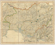 CARMARTHENSHIRE & GOWER PENINSULA. West Glamorganshire. CARY 1832 old map