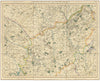 EAST MIDLANDS. Northamptonshire, E Warwickshire, S Leicestershire. CARY 1832 map