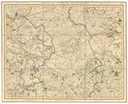SOUTHERN FENS. Cambridgeshire Huntingdonshire W Suffolk SW Norfolk CARY 1832 map
