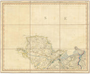 ANGLESEY, the Menai Strait, North Carnarvonshire & Conwy Estuary. CARY 1832 map