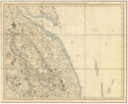 LINCOLNSHIRE WOLDS & COAST. Holderness & the Humber Estuary. CARY 1832 map