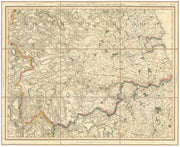SOUTHERN NORTUMBERLAND. North County Durham. Newcastle-upon-Tyne. CARY 1832 map