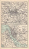 Environs of Manchester & Liverpool. Lancashire. BARTHOLOMEW 1898 old map