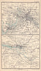Environs of Berlin & Hamburg. Germany. BARTHOLOMEW 1898 old antique map chart