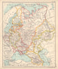 Russia in Europe. Great Russia. Kazan. Caucasia. Finland. BARTHOLOMEW 1898 map