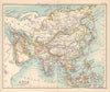 Asia. British India Siam Anam Hejaz. BARTHOLOMEW 1898 old antique map chart