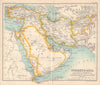Middle East. Turkey in Asia Arabia Persia Afghanistan Sharjah 1898 old map