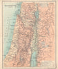 Palestine relief map. Holy Land Israel. BARTHOLOMEW 1898 old antique chart