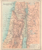 Palestine relief map. Holy Land Israel. BARTHOLOMEW 1898 old antique chart