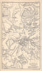 Environs of Jerusalem. Israel Palestine. BARTHOLOMEW 1898 old antique map