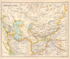 Central Asia. Bokhara Afghanistan Turkestan Caspian Sea. BARTHOLOMEW 1898 map