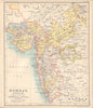 Bombay, Berar, and Part of Central India. NW British India 1898 old map