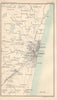 Madras environs. British India. BARTHOLOMEW 1898 old antique map plan chart