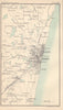 Madras environs. British India. BARTHOLOMEW 1898 old antique map plan chart