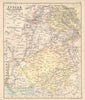 NW British India. Punjab, Sind, Rajputana, Kashmir, &c. Pakistan 1898 old map
