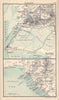 Karachi city plan and environs. Pakistan. BARTHOLOMEW 1898 old antique map