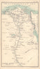 Lower Egypt. Nile valley & delta. BARTHOLOMEW 1898 old antique map plan chart