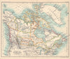 Dominion of Canada. Provinces. BARTHOLOMEW 1898 old antique map plan chart