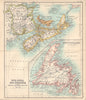 Nova Scotia New Brunswick Prince Edward Island Newfoundland. Canada 1898 map
