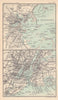 Environs of New York City. Massachusetts. BARTHOLOMEW 1898 old antique map