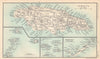 British West Indies. Jamaica Bermuda. St Vincent Barbados St Lucia 1898 map