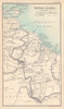 British Guiana. Guyana. BARTHOLOMEW 1898 old antique vintage map plan chart