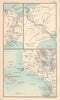Environs of Lima & Callao. Panama Canal. South America. BARTHOLOMEW 1898 map