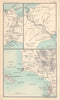 Environs of Lima & Callao. Panama Canal. South America. BARTHOLOMEW 1898 map