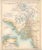 South Australia state map. Northern Territory. BARTHOLOMEW 1898 old