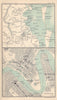 Brisbane town/city plan. Moreton Bay. Queensland. BARTHOLOMEW 1898 old map