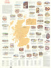 Pictorial Whisky Map of Scotland. Scotch. Distilleries 100x76cm BARTHOLOMEW 1991
